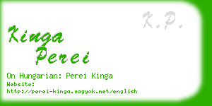 kinga perei business card